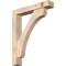 Ekena Millwork Legacy Block Smooth Bracket w/ Offset Brace, Douglas Fir, 5 1/2"W x 30"D x 36"H BKT0604X30X36LEC05SDF - alternate 1